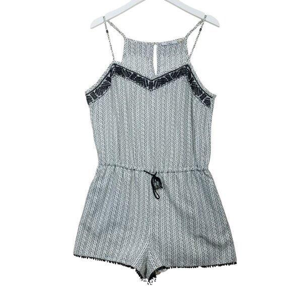 romper black and white sleeveless size medium DEX - Picture 10 of 16